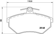 P 85 011 Brzdové destičky BREMBO