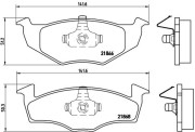 P 85 025 Sada brzdových destiček, kotoučová brzda PRIME LINE BREMBO