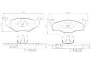 P85025N Sada brzdových destiček, kotoučová brzda PRIME LINE - Ceramic BREMBO