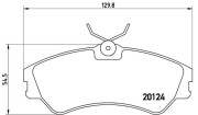 P 85 028 Sada brzdových destiček, kotoučová brzda PRIME LINE BREMBO