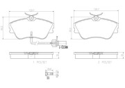 P85029N Sada brzdových destiček, kotoučová brzda PRIME LINE - Ceramic BREMBO