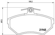 P 85 032 Sada brzdových destiček, kotoučová brzda PRIME LINE BREMBO