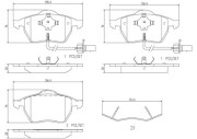 P85037N BREMBO sada brzdových platničiek kotúčovej brzdy P85037N BREMBO