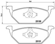 P 85 041X Brzdové destičky BREMBO XTRA LINE BREMBO