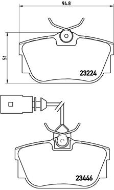 P 85 046 Brzdové destičky BREMBO