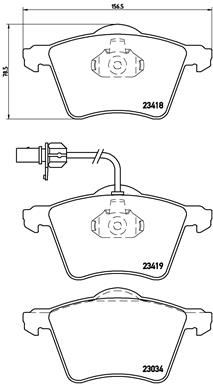 P85062N Sada brzdových destiček, kotoučová brzda PRIME LINE - Ceramic BREMBO