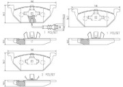 P85072N Sada brzdových destiček, kotoučová brzda PRIME LINE - Ceramic BREMBO