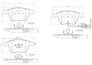 P85079N Sada brzdových destiček, kotoučová brzda PRIME LINE - Ceramic BREMBO