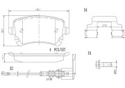 P85083N Sada brzdových destiček, kotoučová brzda PRIME LINE - Ceramic BREMBO