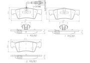 P85091N BREMBO sada brzdových platničiek kotúčovej brzdy P85091N BREMBO