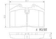 P85094N Sada brzdových destiček, kotoučová brzda PRIME LINE - Ceramic BREMBO