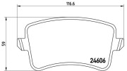 P 85 099X Brzdové destičky BREMBO XTRA LINE BREMBO