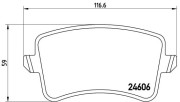 P 85 100X Brzdové destičky BREMBO XTRA LINE BREMBO