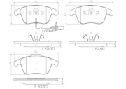 P85113N Sada brzdových destiček, kotoučová brzda PRIME LINE - Ceramic BREMBO