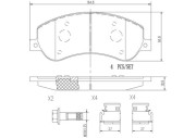 P85115N Sada brzdových destiček, kotoučová brzda PRIME LINE - Ceramic BREMBO