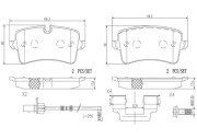 P85119N Sada brzdových destiček, kotoučová brzda PRIME LINE - Ceramic BREMBO