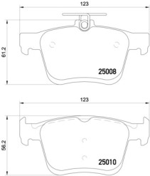 P 85 125X Brzdové destičky BREMBO XTRA LINE BREMBO