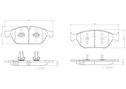 P85127N Sada brzdových destiček, kotoučová brzda PRIME LINE - Ceramic BREMBO