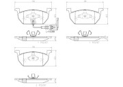 P85137N Sada brzdových destiček, kotoučová brzda PRIME LINE - Ceramic BREMBO