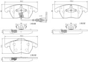 P85146N Sada brzdových destiček, kotoučová brzda PRIME LINE - Ceramic BREMBO