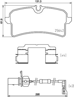 P85151N Sada brzdových destiček, kotoučová brzda PRIME LINE - Ceramic BREMBO