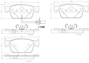 P85153N Sada brzdových destiček, kotoučová brzda PRIME LINE - Ceramic BREMBO