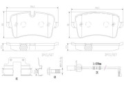 P85157N Sada brzdových destiček, kotoučová brzda PRIME LINE - Ceramic BREMBO