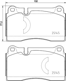 P 85 159 Brzdové destičky DIRECTIONAL BRAKE PADS BREMBO