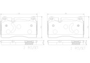 P85159N Sada brzdových destiček, kotoučová brzda PRIME LINE - Ceramic BREMBO