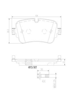 P85161N Sada brzdových destiček, kotoučová brzda PRIME LINE - Ceramic BREMBO