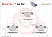 P 85 162 Brzdové destičky BREMBO