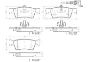 P85163N Sada brzdových destiček, kotoučová brzda PRIME LINE - Ceramic BREMBO