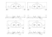 P85164N Sada brzdových destiček, kotoučová brzda PRIME LINE - Ceramic BREMBO