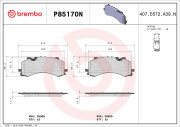 P85170N Sada brzdových destiček, kotoučová brzda PRIME LINE - Ceramic BREMBO