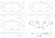 P85182N Sada brzdových destiček, kotoučová brzda PRIME LINE - Ceramic BREMBO