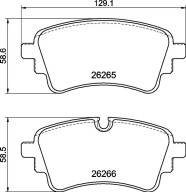 P 85 185 Brzdové destičky BREMBO