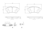 P85185N Sada brzdových destiček, kotoučová brzda PRIME LINE - Ceramic BREMBO