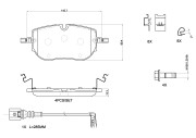 P85192N BREMBO sada brzdových platničiek kotúčovej brzdy P85192N BREMBO