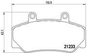 P 86 006 Brzdové destičky BREMBO