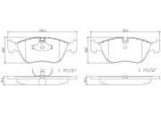 P86013N Sada brzdových destiček, kotoučová brzda PRIME LINE - Ceramic BREMBO