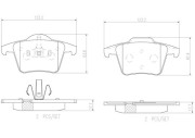 P86019N Sada brzdových destiček, kotoučová brzda PRIME LINE - Ceramic BREMBO