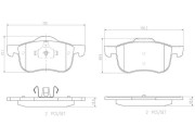 P86020N BREMBO sada brzdových platničiek kotúčovej brzdy P86020N BREMBO