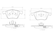 P86022N Sada brzdových destiček, kotoučová brzda PRIME LINE - Ceramic BREMBO