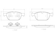 P86023N Sada brzdových destiček, kotoučová brzda PRIME LINE - Ceramic BREMBO