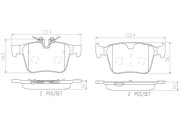 P86029N Sada brzdových destiček, kotoučová brzda PRIME LINE - Ceramic BREMBO