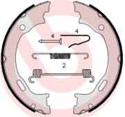 S 50 515 Sada brzdových čelistí, parkovací brzda ESSENTIAL LINE BREMBO