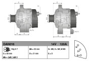 DAN016 generátor DENSO