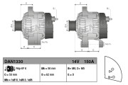 DAN1330 generátor DENSO