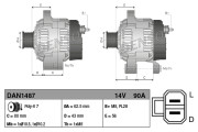 DAN1487 generátor DENSO