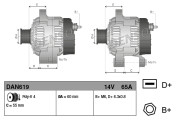 DAN619 generátor DENSO